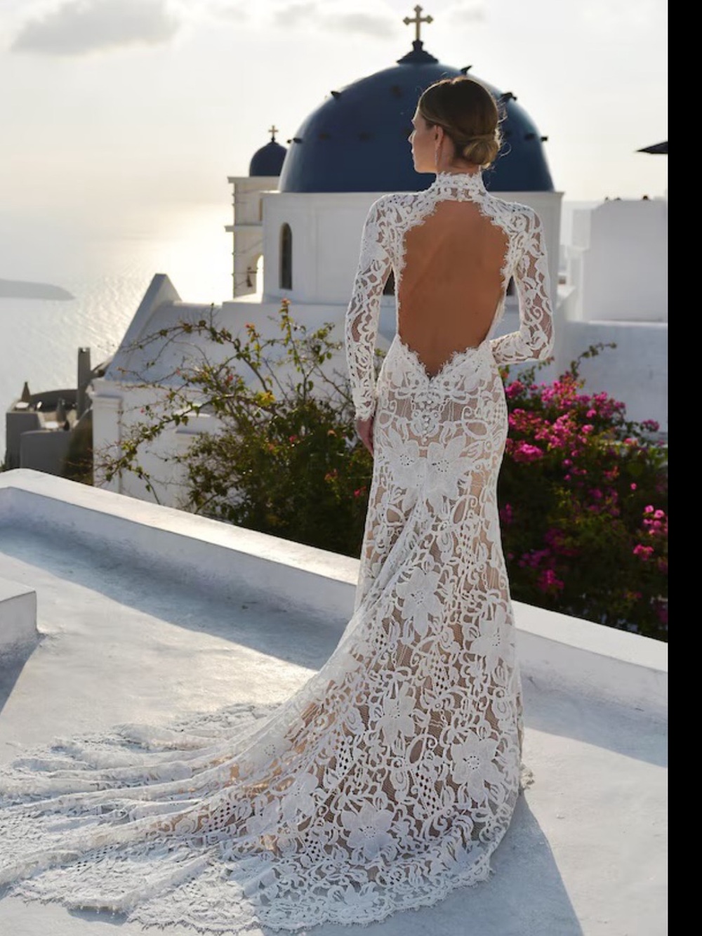 WEDDING DRESS LACE POLINA IVANOVA WITH GUCCI LIKE LACE NEW SIZE 4